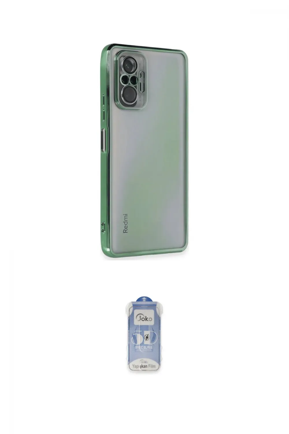 ieg™ Redmi Note 10 Pro Kılıf Vadi Minimal - Siyah Joko Magic 5D Cam