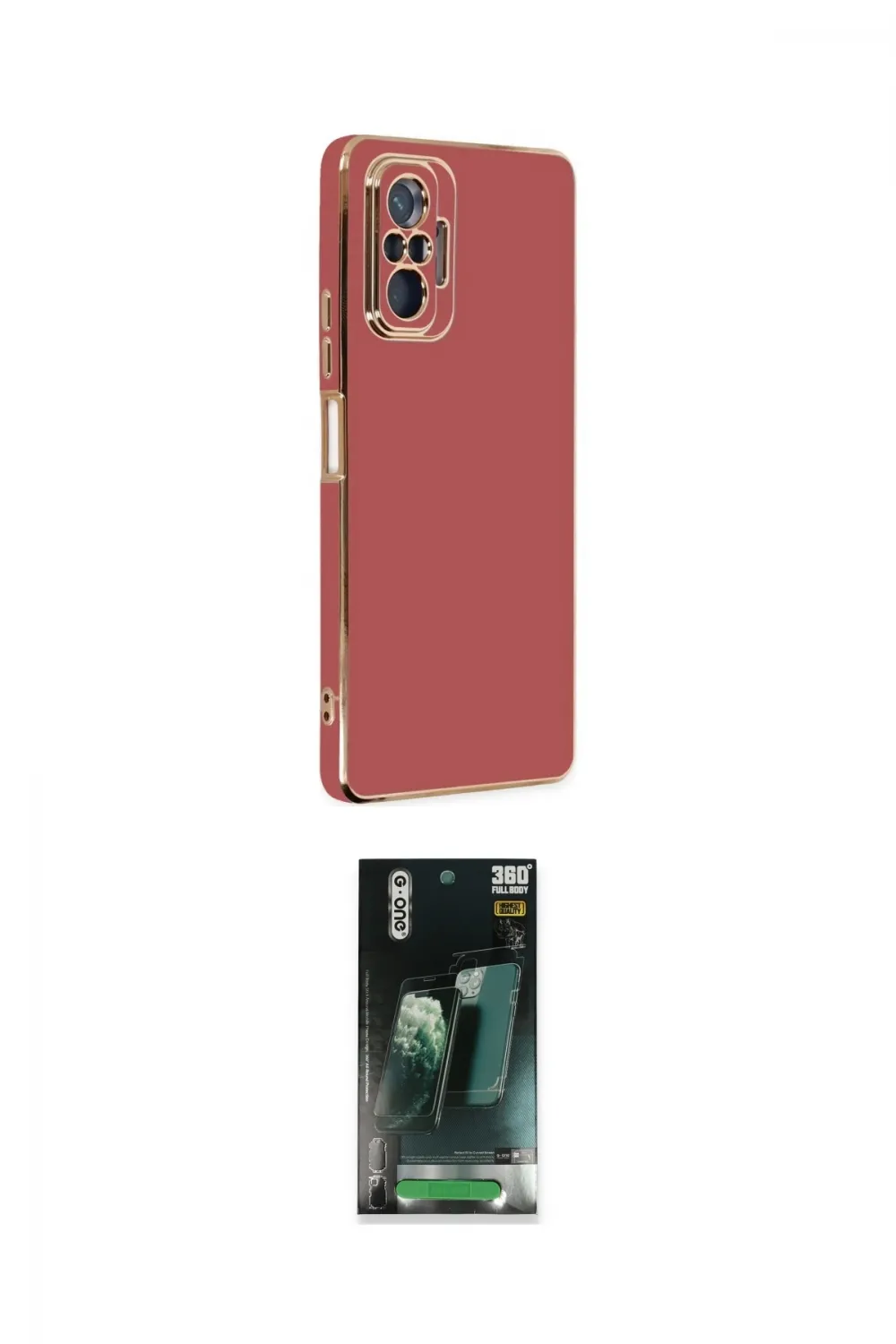 ieg™ Redmi Note 10 Pro Kılıf Yankı Serisi - Şeffaf 360 Full Body Arka Koruyucu
