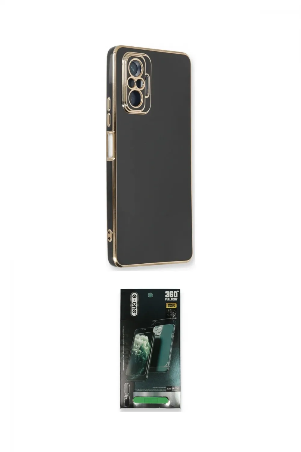 ieg™ Redmi Note 10 Pro Kılıf Yankı Serisi - Şeffaf 360 Full Body Arka Koruyucu