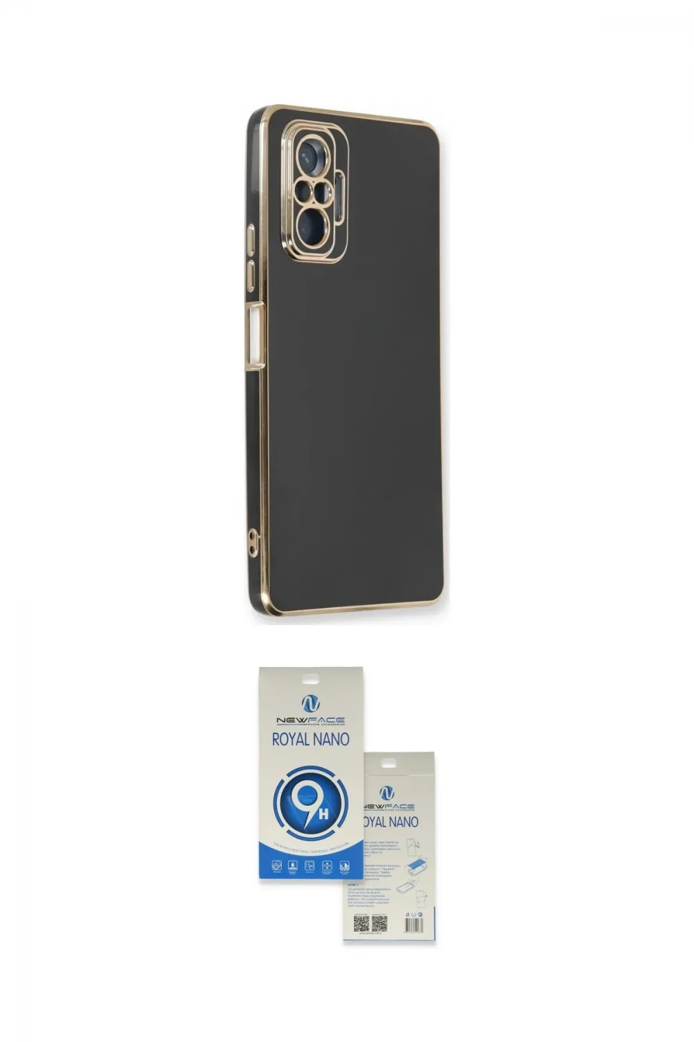 ieg™ Redmi Note 10 Pro Kılıf Yankı Serisi - Şeffaf Royal Nano Ekran Koruyucu