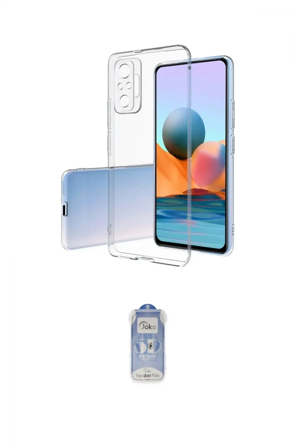 ieg™ Redmi Note 10 Pro Kılıf Zirve Doku - Siyah Joko Magic 5D Cam