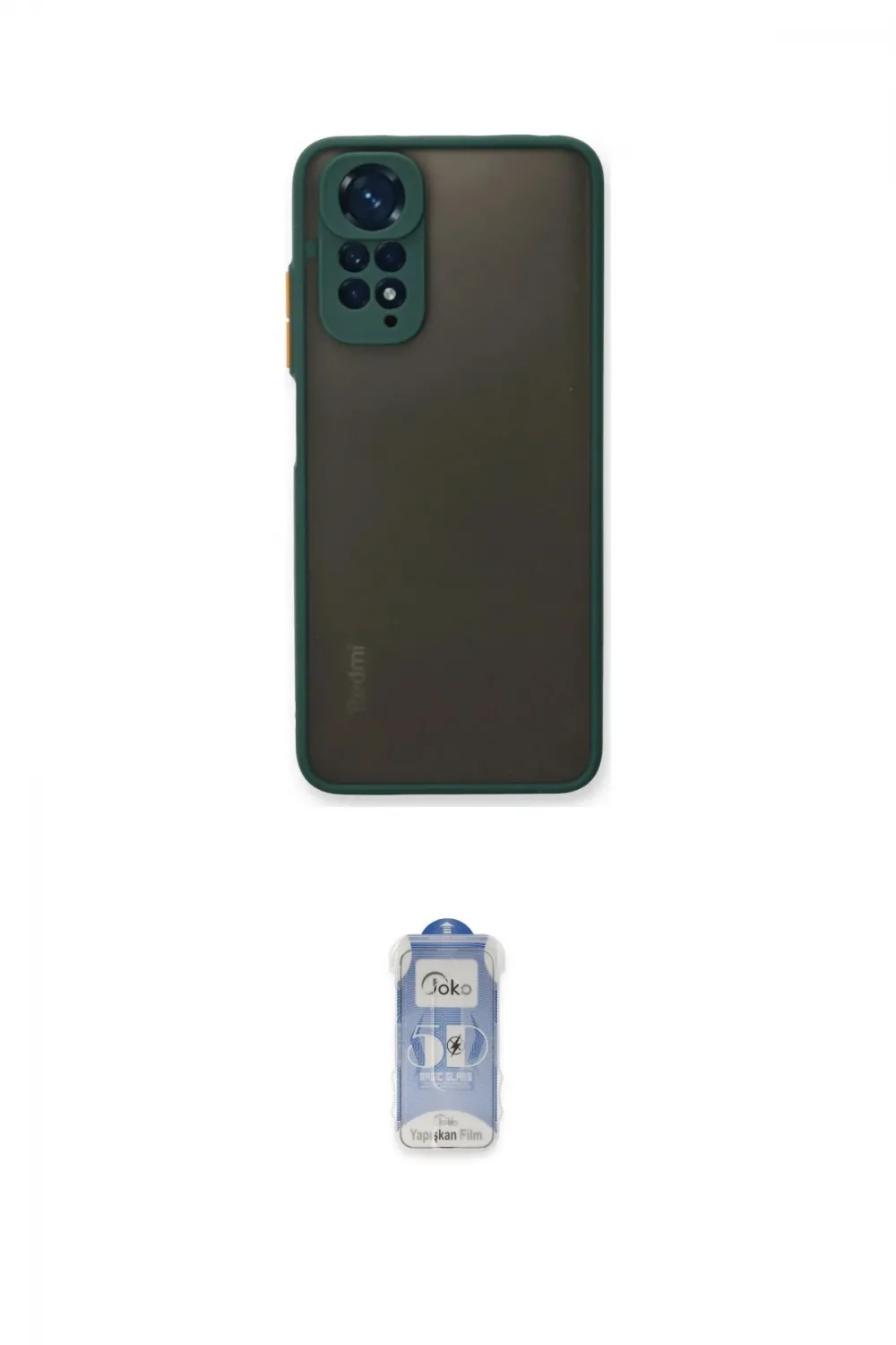 ieg™ Redmi Note 11 Kılıf Ahenk Çizgi Serisi - Siyah Joko Magic 5D Cam