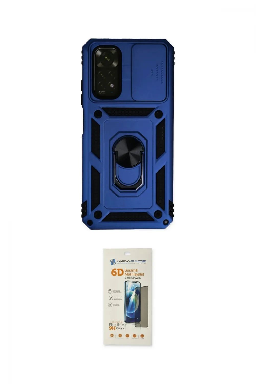 ieg™ Redmi Note 11 Kılıf Ahenk Klasik - Siyah 6D Mat Seramik Hayalet Nano Ekran Koruyucu