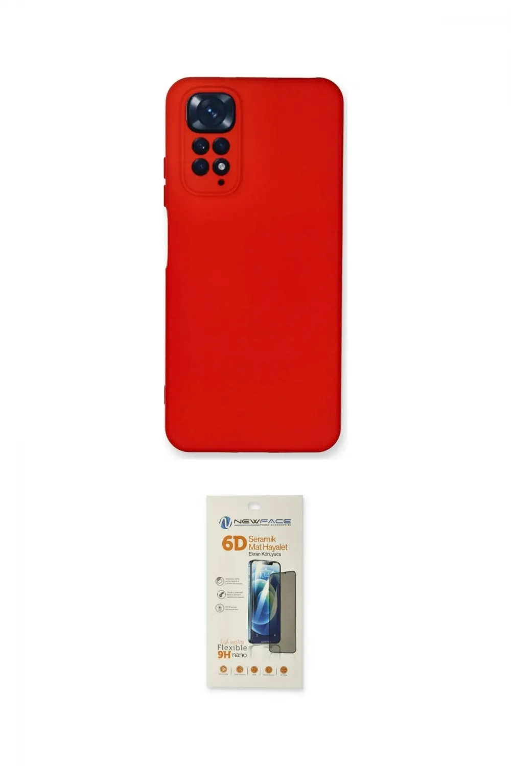 ieg™ Redmi Note 11 Kılıf Ahenk Serisi - Siyah 6D Mat Seramik Hayalet Nano Ekran Koruyucu
