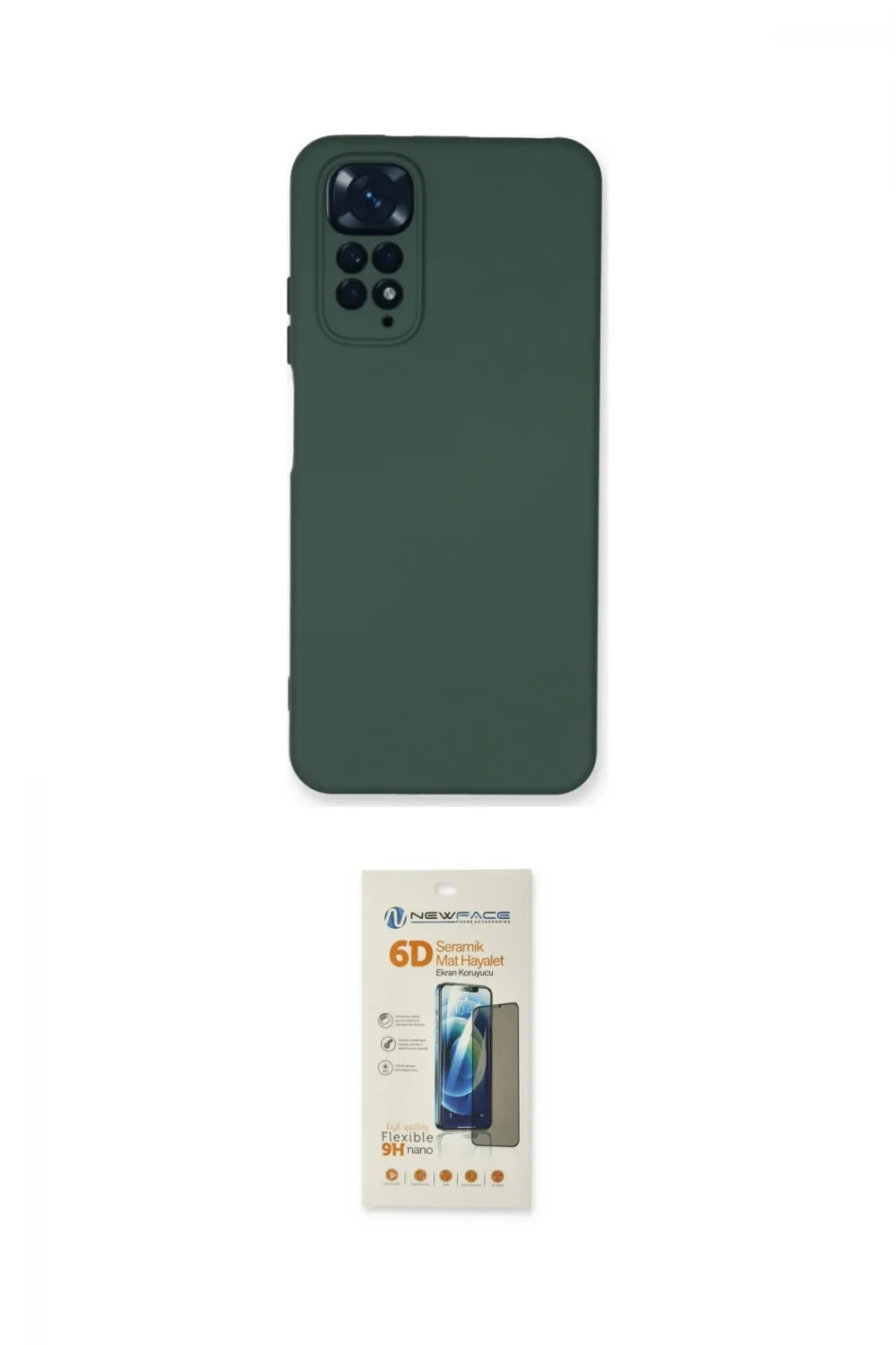 ieg™ Redmi Note 11 Kılıf Ahenk Serisi - Siyah 6D Mat Seramik Hayalet Nano Ekran Koruyucu