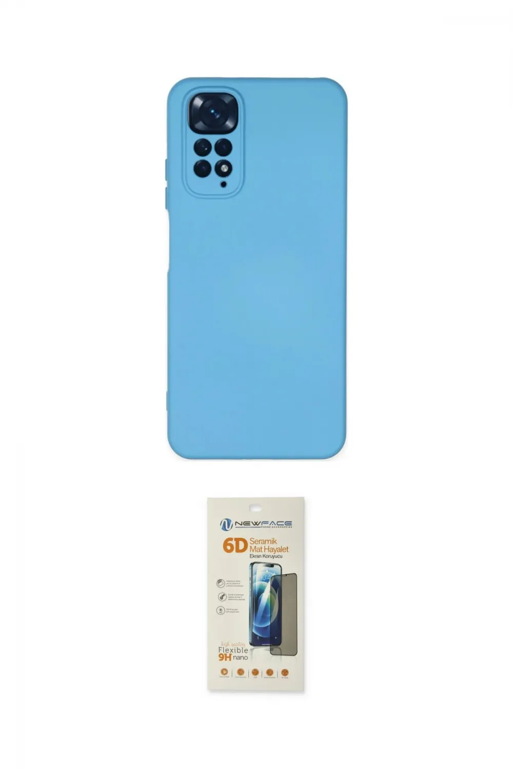 ieg™ Redmi Note 11 Kılıf Ahenk Serisi - Siyah 6D Mat Seramik Hayalet Nano Ekran Koruyucu