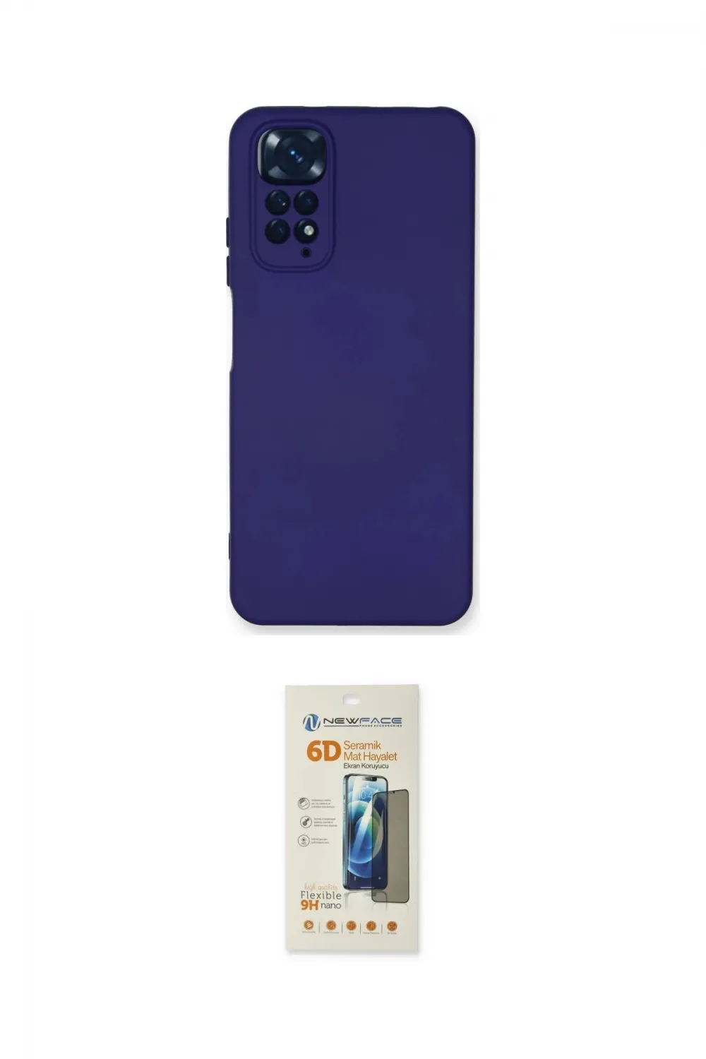 ieg™ Redmi Note 11 Kılıf Ahenk Serisi - Siyah 6D Mat Seramik Hayalet Nano Ekran Koruyucu