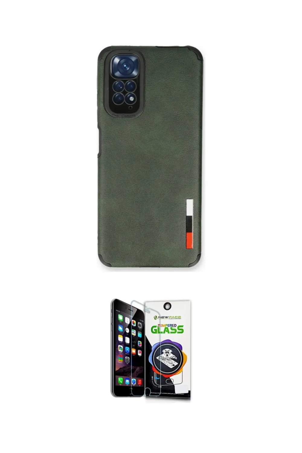 ieg™ Redmi Note 11 Kılıf Doruk Asil Koleksiyonu - Şeffaf Temperli Cam Ekran Koruyucu