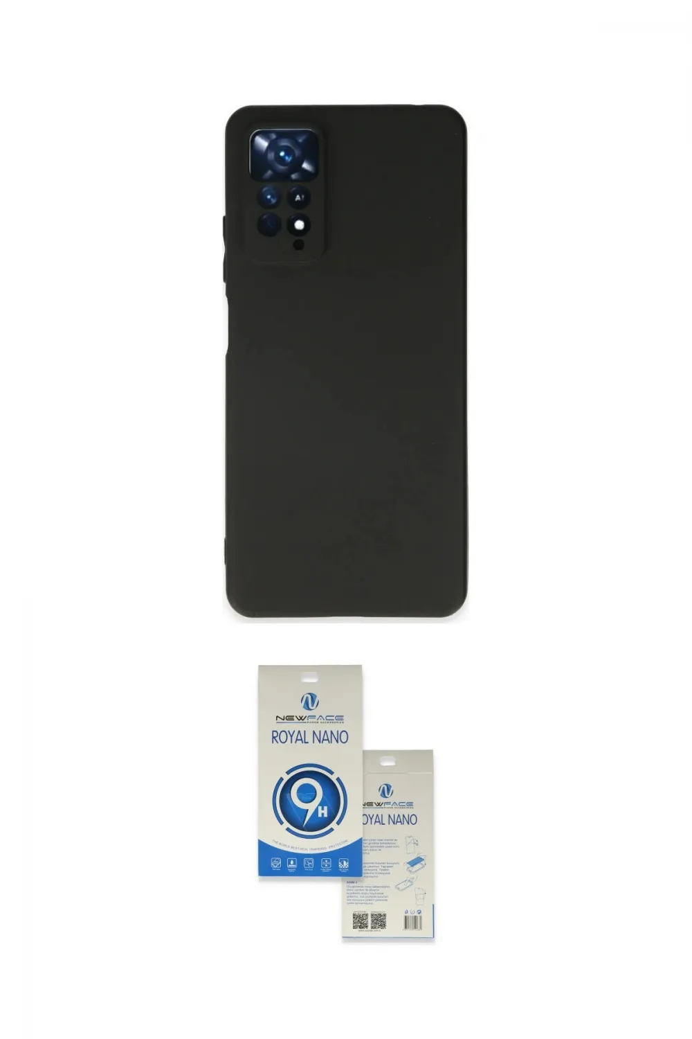 ieg™ Redmi Note 11 Kılıf Kozmos Yansıma Özel Seri - Şeffaf Royal Nano Ekran Koruyucu