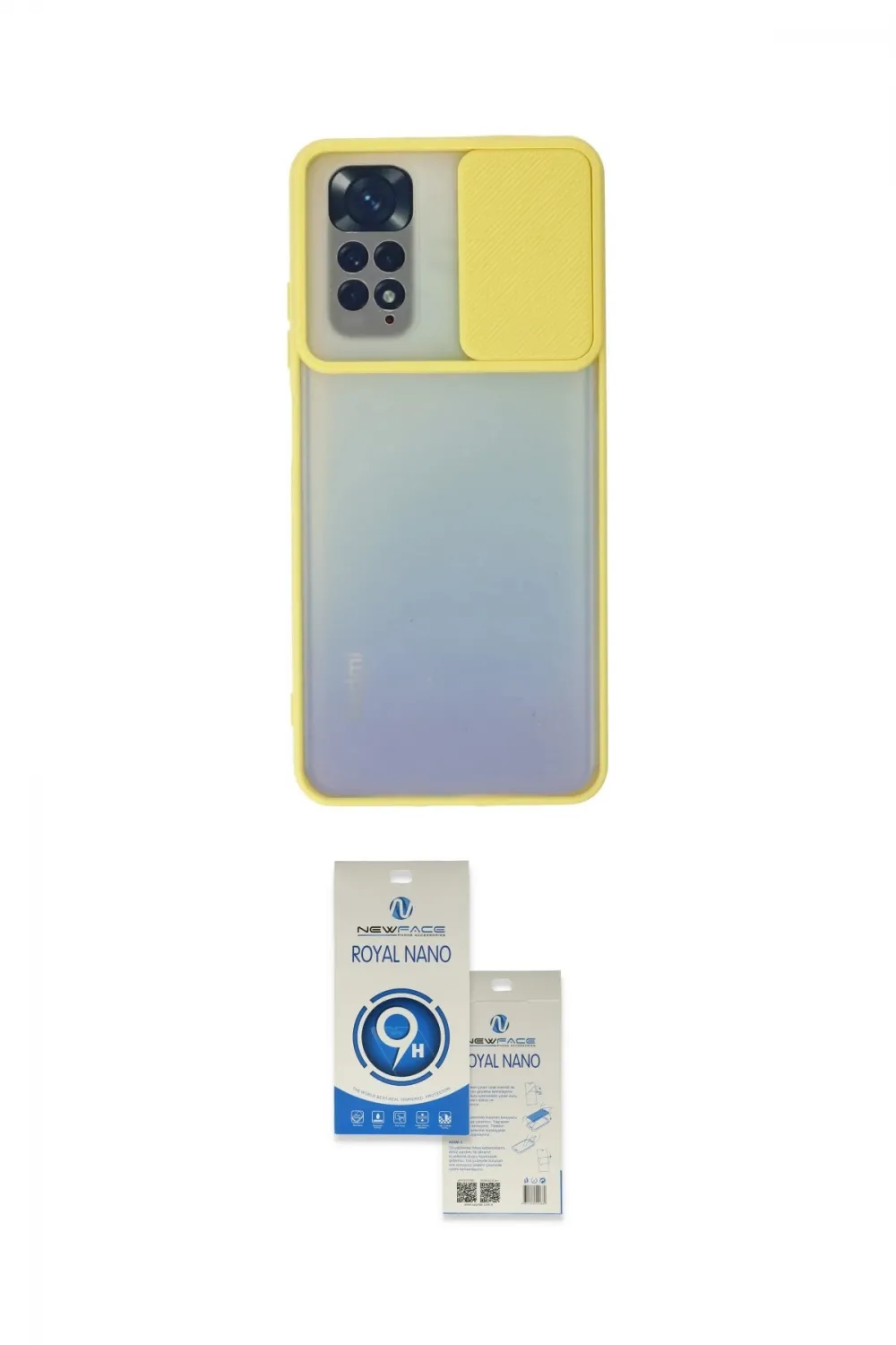 ieg™ Redmi Note 11 Kılıf Vadi Çizgi - Şeffaf Royal Nano Ekran Koruyucu