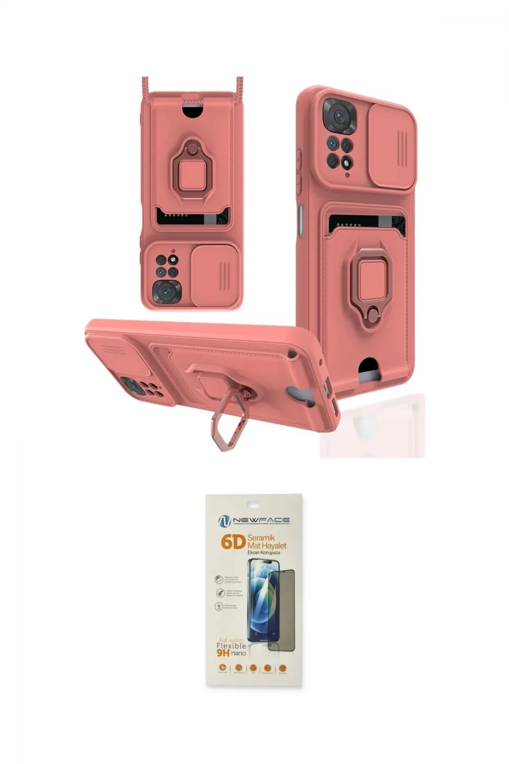 ieg™ Redmi Note 11 Kılıf Vadi Form Prime - Siyah 6D Mat Seramik Hayalet Nano Ekran Koruyucu