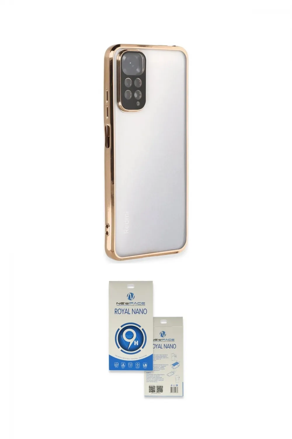 ieg™ Redmi Note 11 Kılıf Vadi Minimal - Şeffaf Royal Nano Ekran Koruyucu