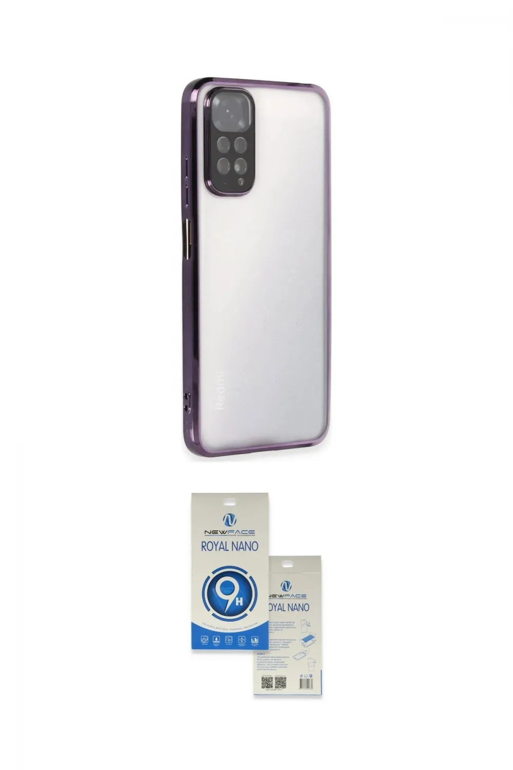 ieg™ Redmi Note 11 Kılıf Vadi Minimal - Şeffaf Royal Nano Ekran Koruyucu