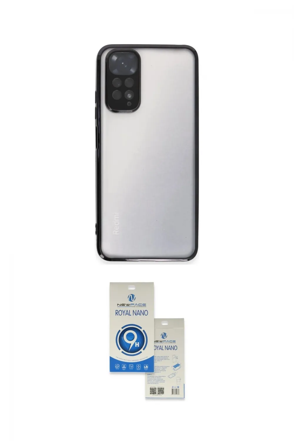 ieg™ Redmi Note 11 Kılıf Vadi Minimal - Şeffaf Royal Nano Ekran Koruyucu