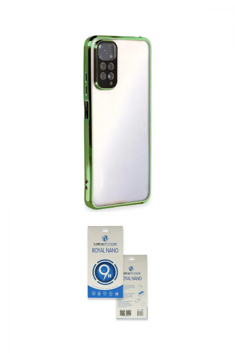 ieg™ Redmi Note 11 Kılıf Vadi Minimal - Şeffaf Royal Nano Ekran Koruyucu