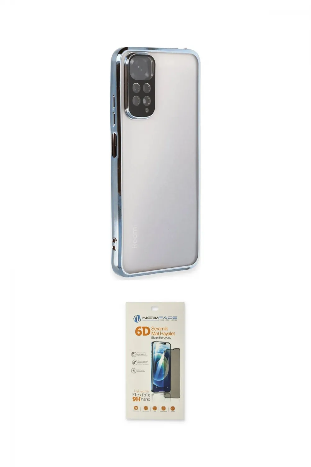 ieg™ Redmi Note 11 Kılıf Vadi Minimal - Siyah 6D Mat Seramik Hayalet Nano Ekran Koruyucu