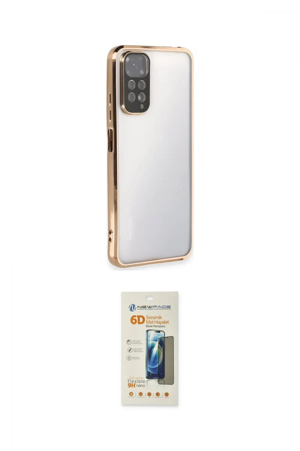 ieg™ Redmi Note 11 Kılıf Vadi Minimal - Siyah 6D Mat Seramik Hayalet Nano Ekran Koruyucu