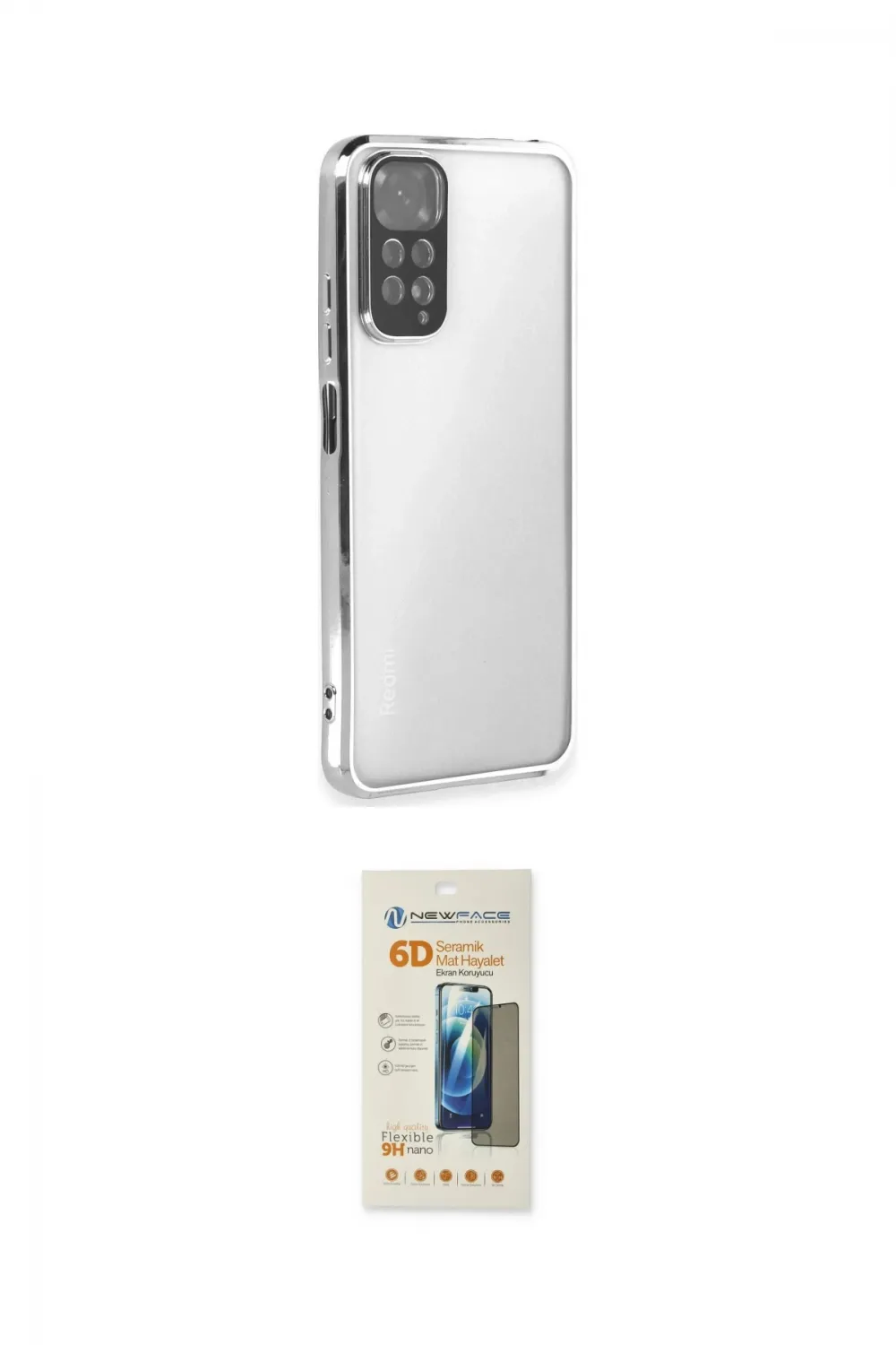 ieg™ Redmi Note 11 Kılıf Vadi Minimal - Siyah 6D Mat Seramik Hayalet Nano Ekran Koruyucu