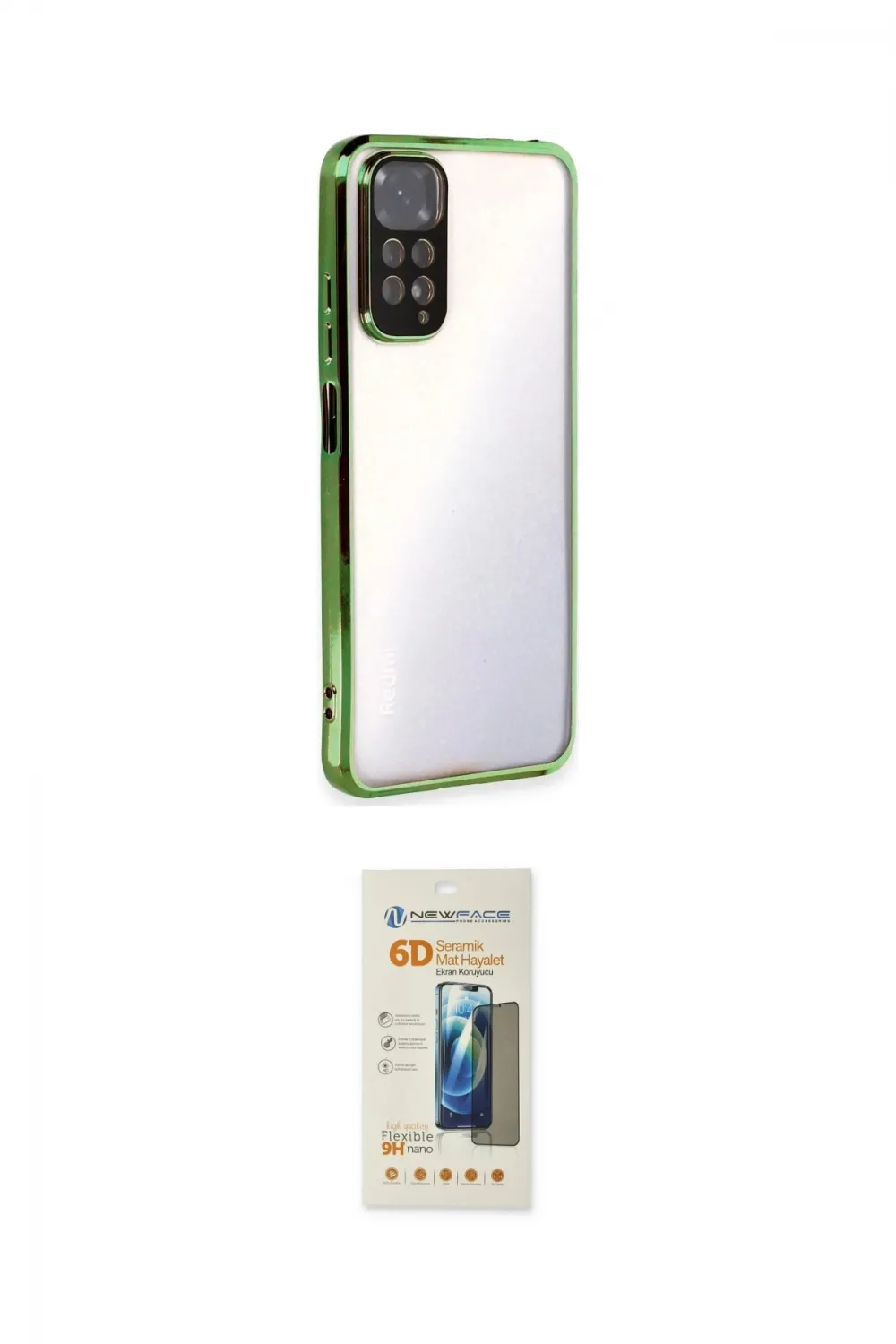 ieg™ Redmi Note 11 Kılıf Vadi Minimal - Siyah 6D Mat Seramik Hayalet Nano Ekran Koruyucu