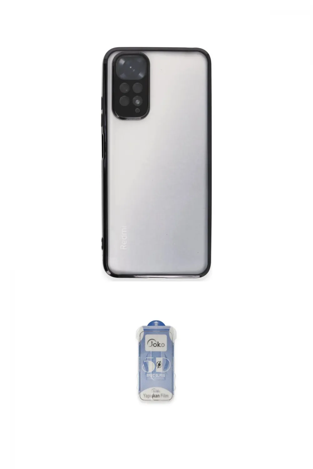 ieg™ Redmi Note 11 Kılıf Vadi Minimal - Siyah Joko Magic 5D Cam