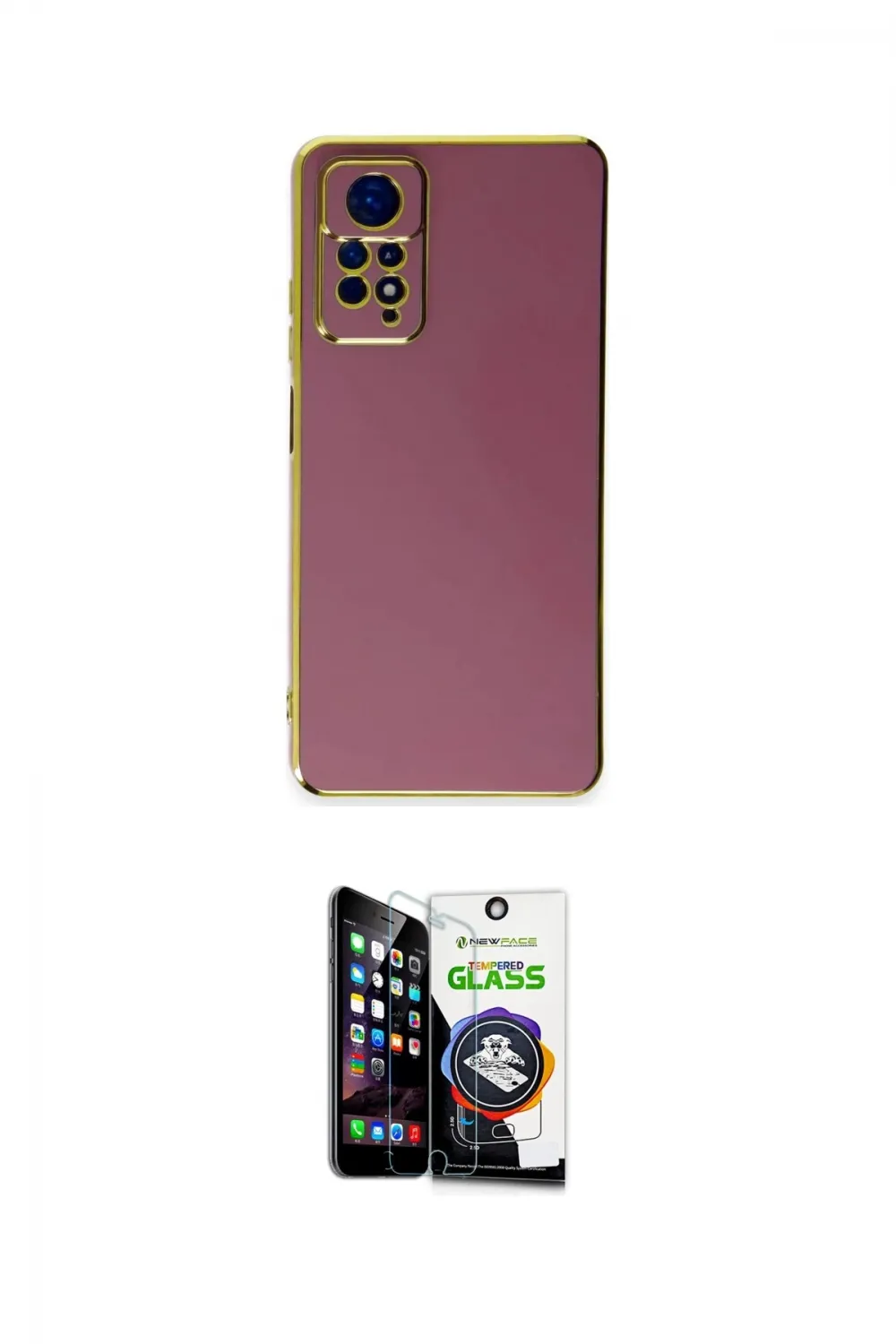 ieg™ Redmi Note 11 Kılıf Yankı Serisi - Şeffaf Temperli Cam Ekran Koruyucu
