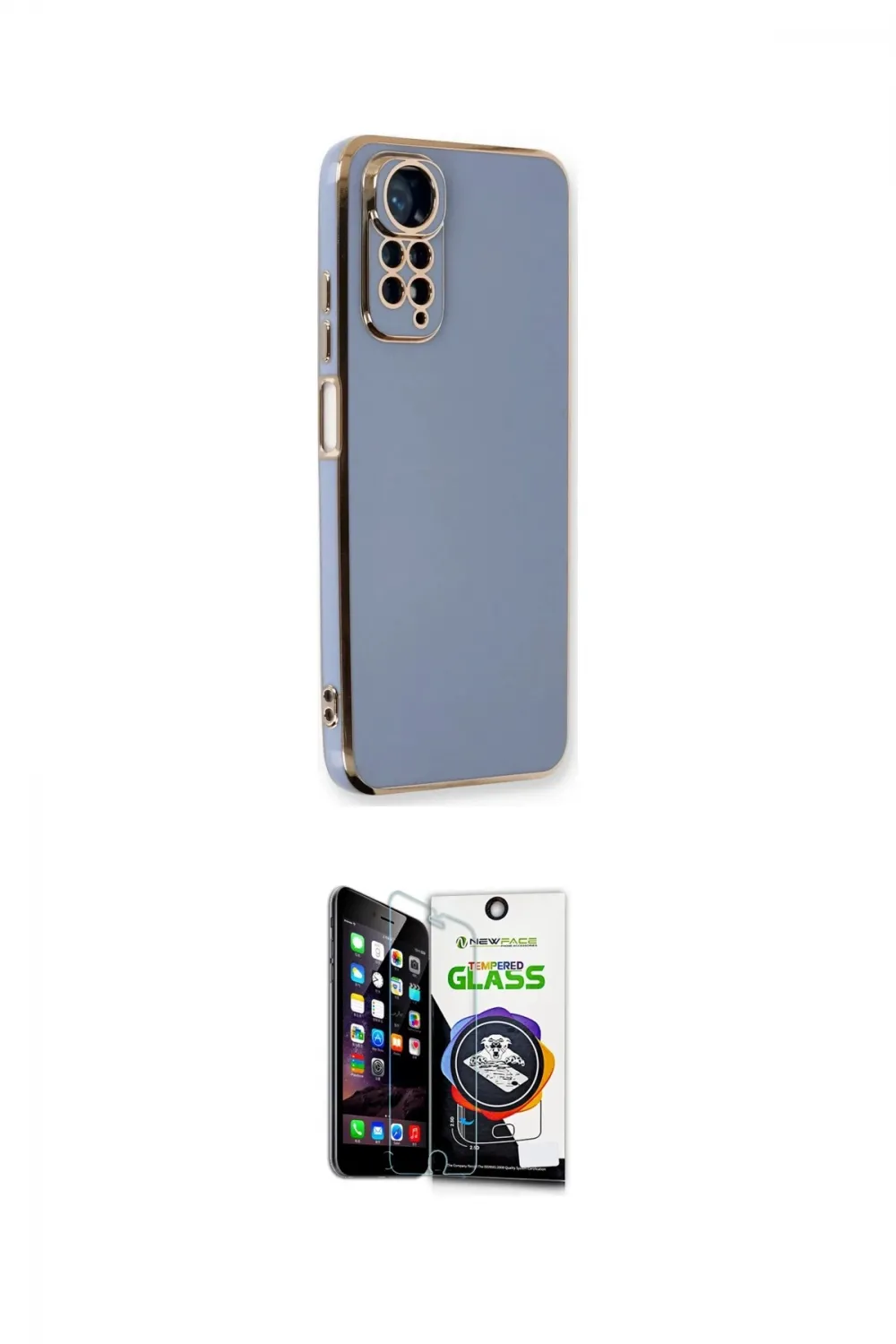 ieg™ Redmi Note 11 Kılıf Yankı Serisi - Şeffaf Temperli Cam Ekran Koruyucu