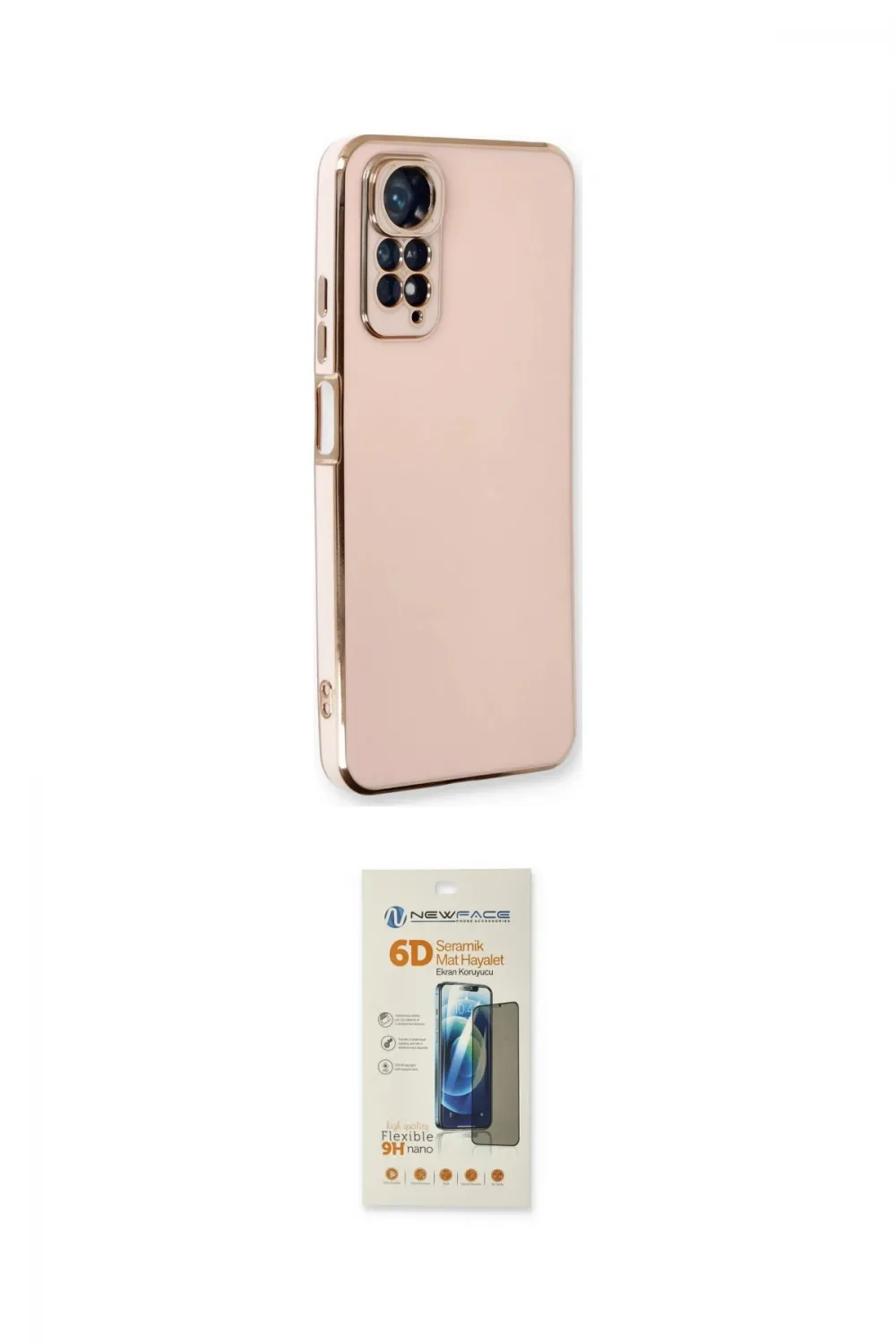 ieg™ Redmi Note 11 Kılıf Yankı Serisi - Siyah 6D Mat Seramik Hayalet Nano Ekran Koruyucu