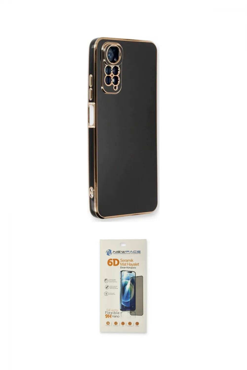 ieg™ Redmi Note 11 Kılıf Yankı Serisi - Siyah 6D Mat Seramik Hayalet Nano Ekran Koruyucu