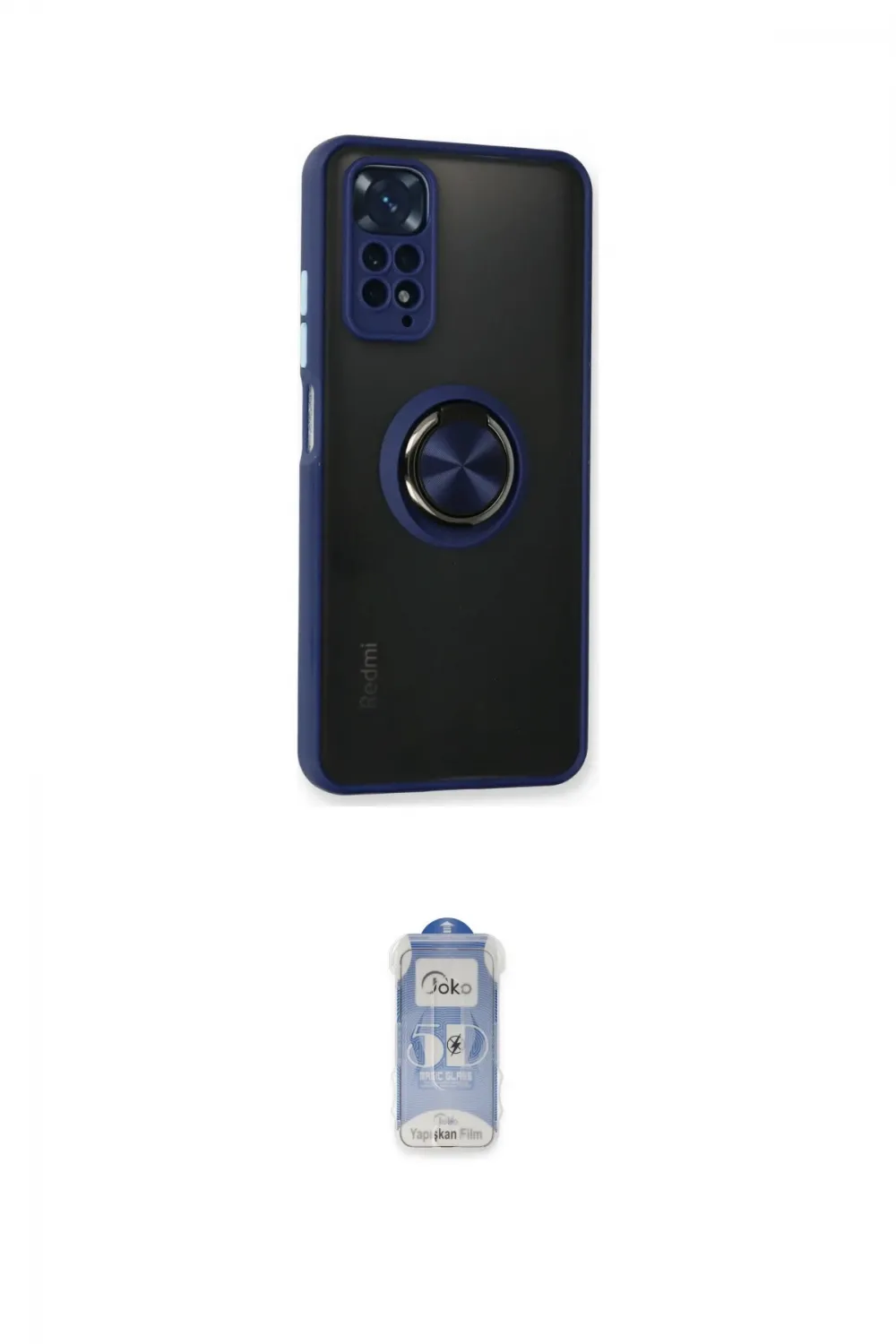 ieg™ Redmi Note 11 Kılıf Yörünge Çizgi - Siyah Joko Magic 5D Cam
