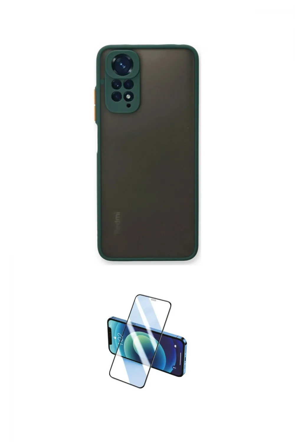 ieg™ Redmi Note 11 Pro Kılıf Ahenk Çizgi Serisi - Siyah 3D Antistatik Cam Ekran Koruyucu