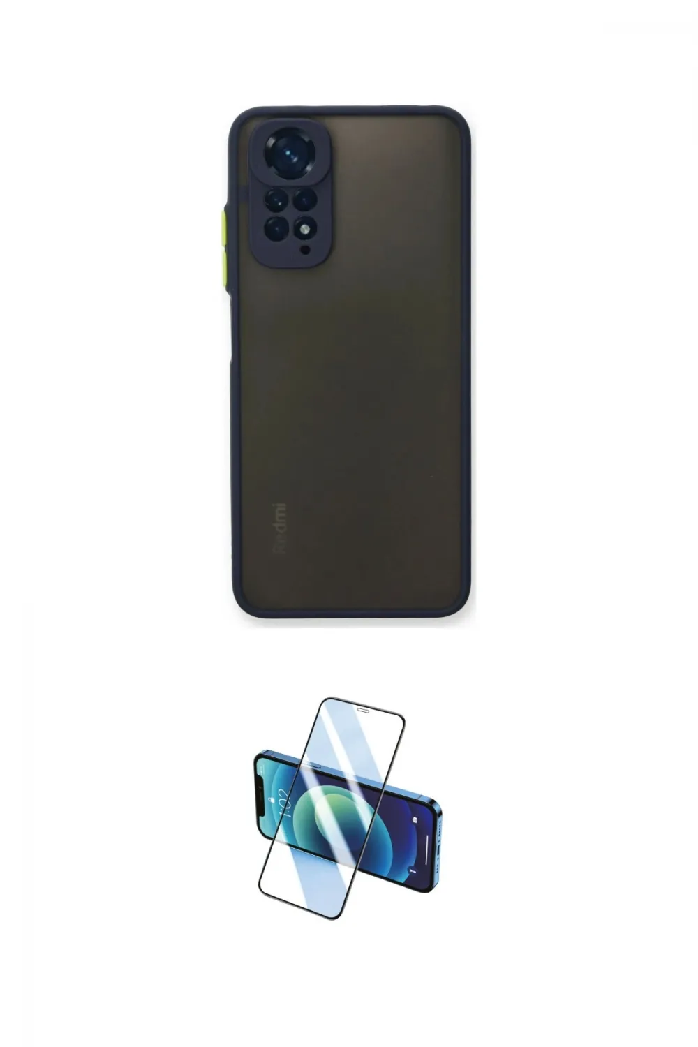 ieg™ Redmi Note 11 Pro Kılıf Ahenk Çizgi Serisi - Siyah 3D Antistatik Seramik Nano Ekran Koruyucu