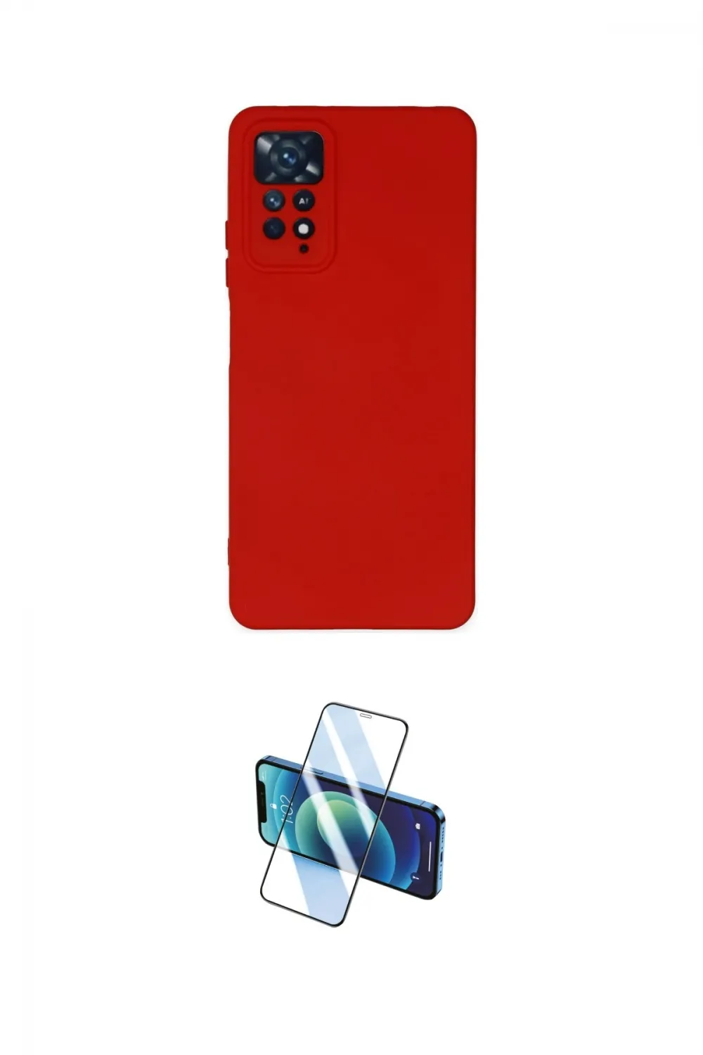 ieg™ Redmi Note 11 Pro Kılıf Ahenk Serisi - Siyah 3D Antistatik Cam Ekran Koruyucu