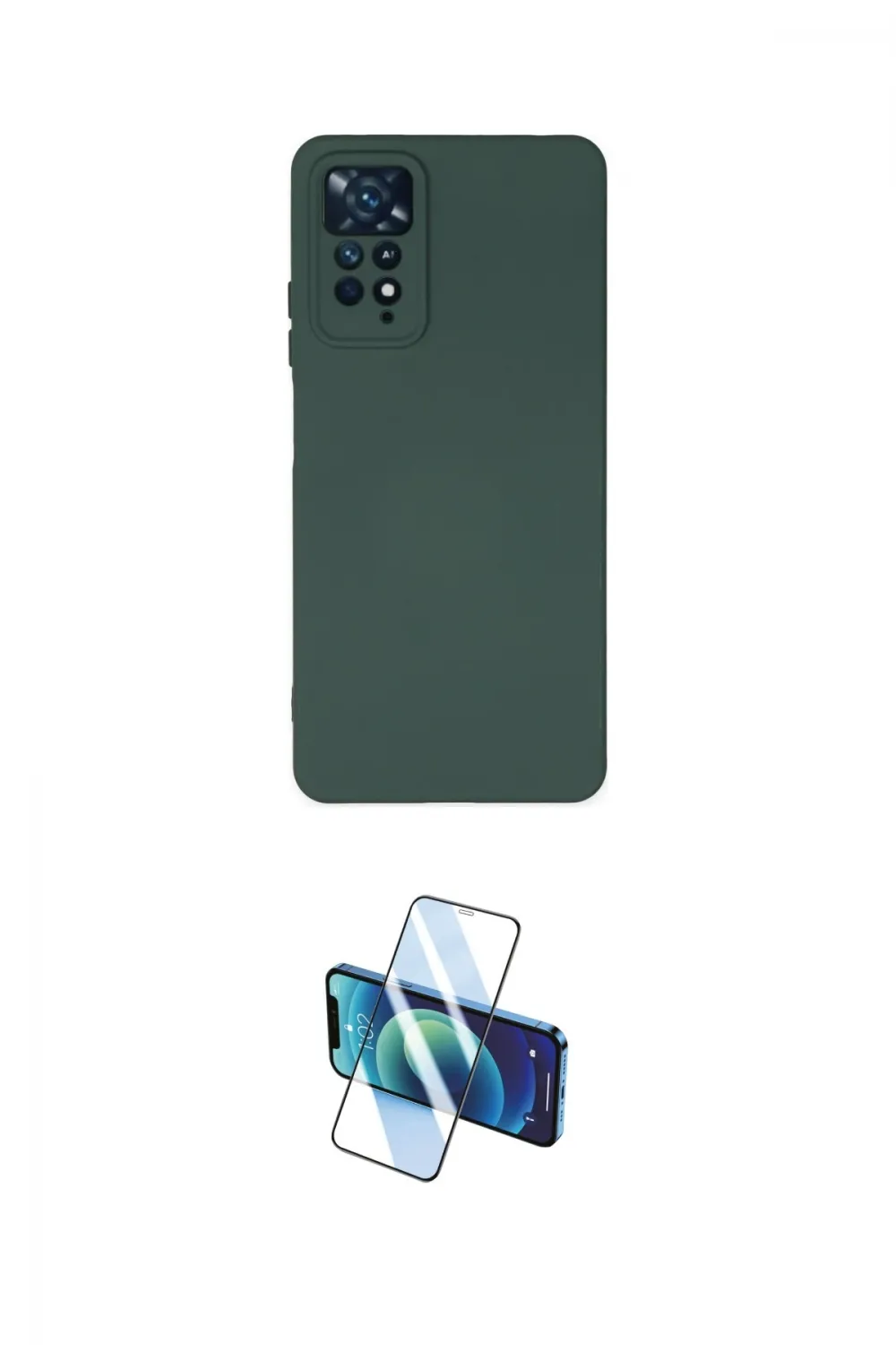 ieg™ Redmi Note 11 Pro Kılıf Ahenk Serisi - Siyah 3D Antistatik Cam Ekran Koruyucu