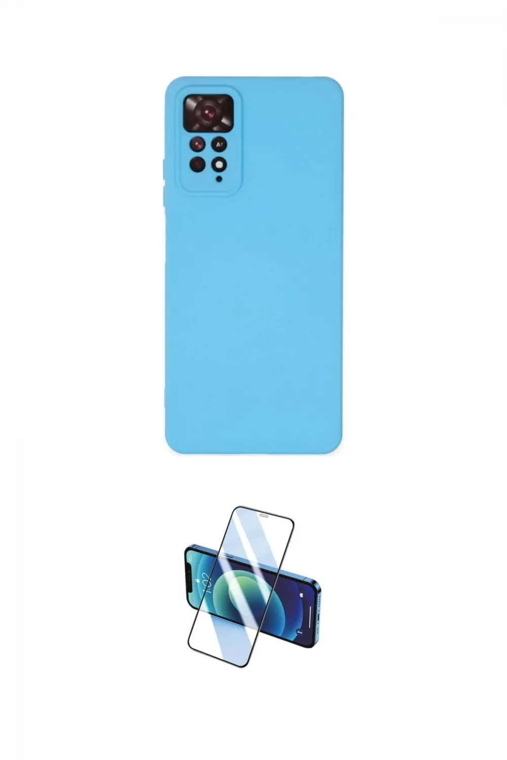 ieg™ Redmi Note 11 Pro Kılıf Ahenk Serisi - Siyah 3D Antistatik Cam Ekran Koruyucu