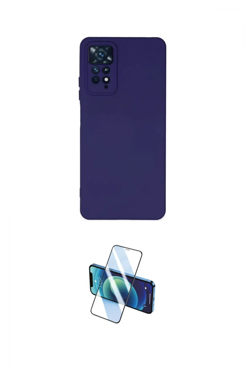 ieg™ Redmi Note 11 Pro Kılıf Ahenk Serisi - Siyah 3D Antistatik Cam Ekran Koruyucu