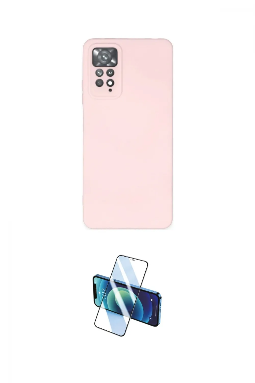 ieg™ Redmi Note 11 Pro Kılıf Ahenk Serisi - Siyah 3D Antistatik Cam Ekran Koruyucu