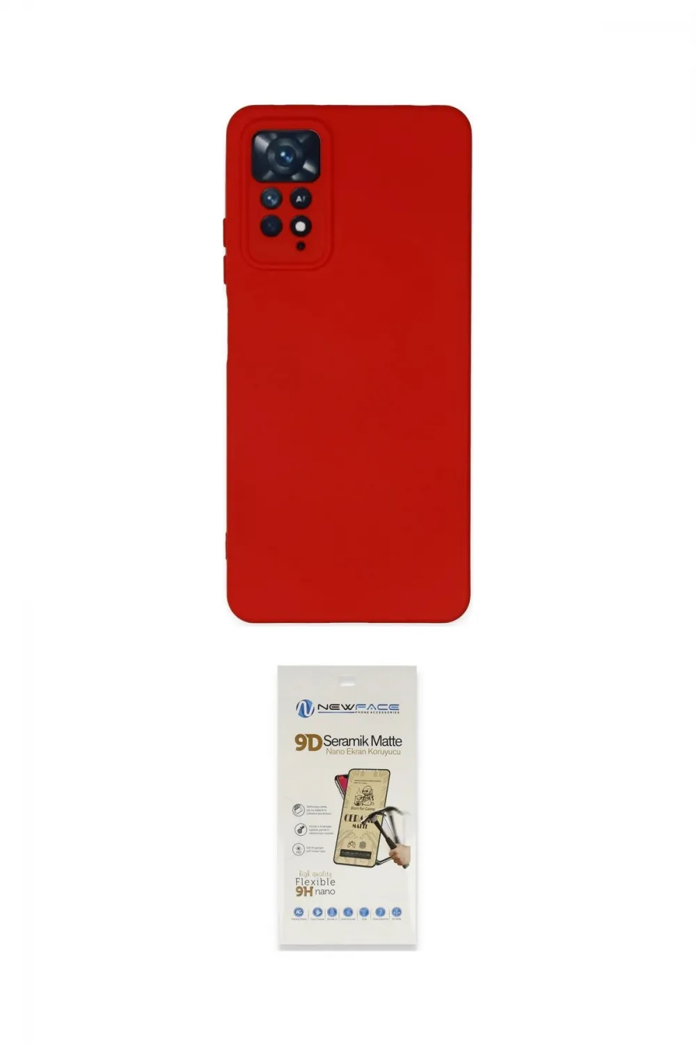 ieg™ Redmi Note 11 Pro Kılıf Ahenk Serisi - Siyah Mat Seramik Nano Ekran Koruyucu