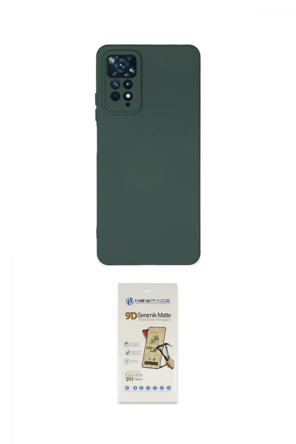 ieg™ Redmi Note 11 Pro Kılıf Ahenk Serisi - Siyah Mat Seramik Nano Ekran Koruyucu