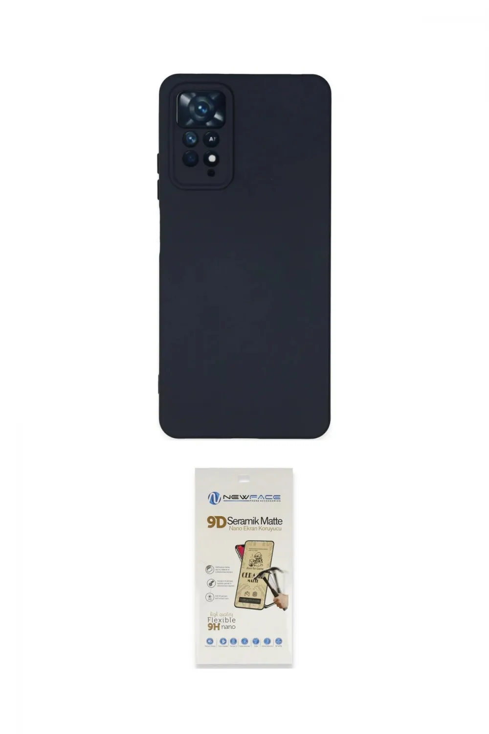 ieg™ Redmi Note 11 Pro Kılıf Ahenk Serisi - Siyah Mat Seramik Nano Ekran Koruyucu