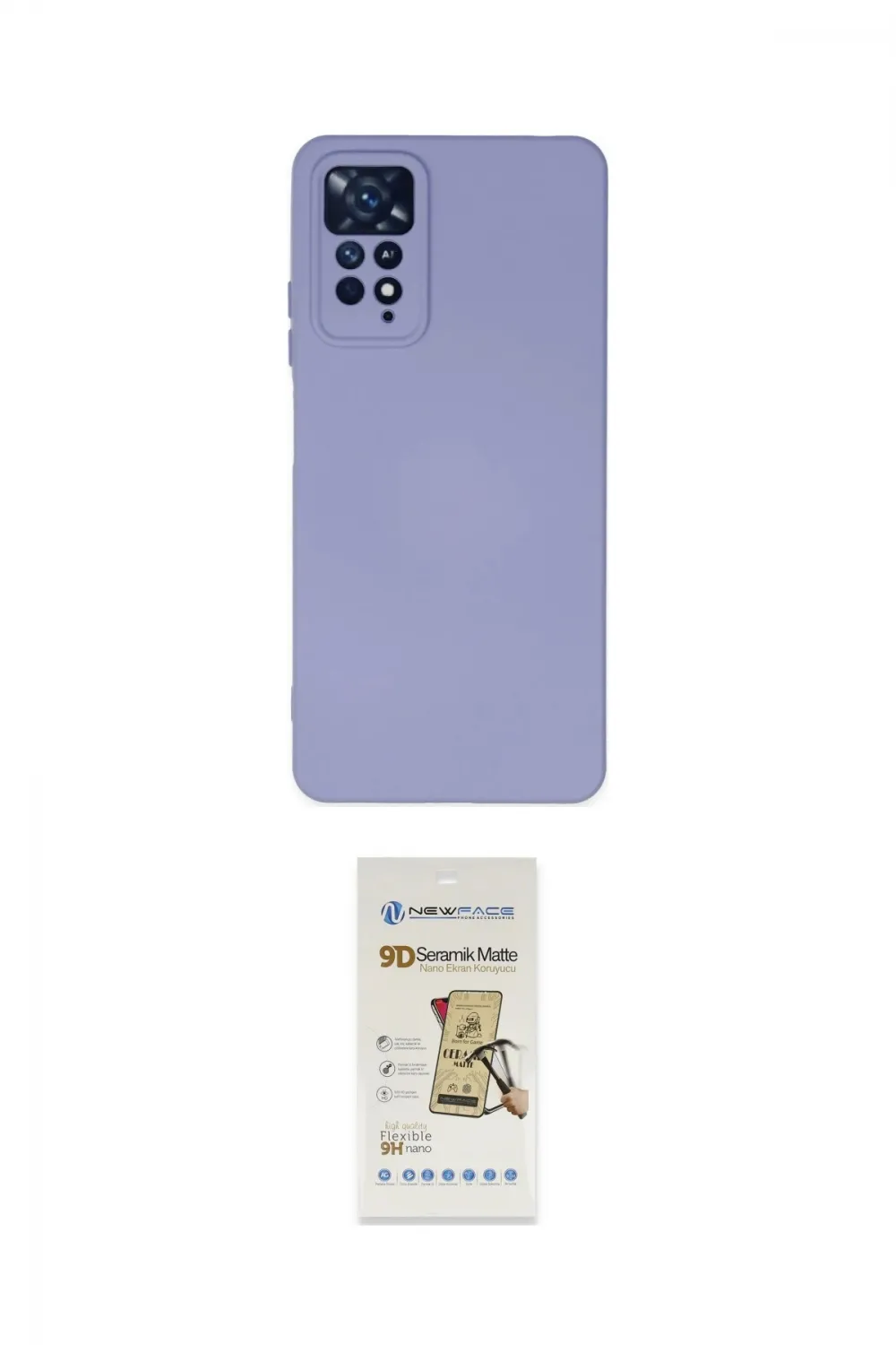 ieg™ Redmi Note 11 Pro Kılıf Ahenk Serisi - Siyah Mat Seramik Nano Ekran Koruyucu
