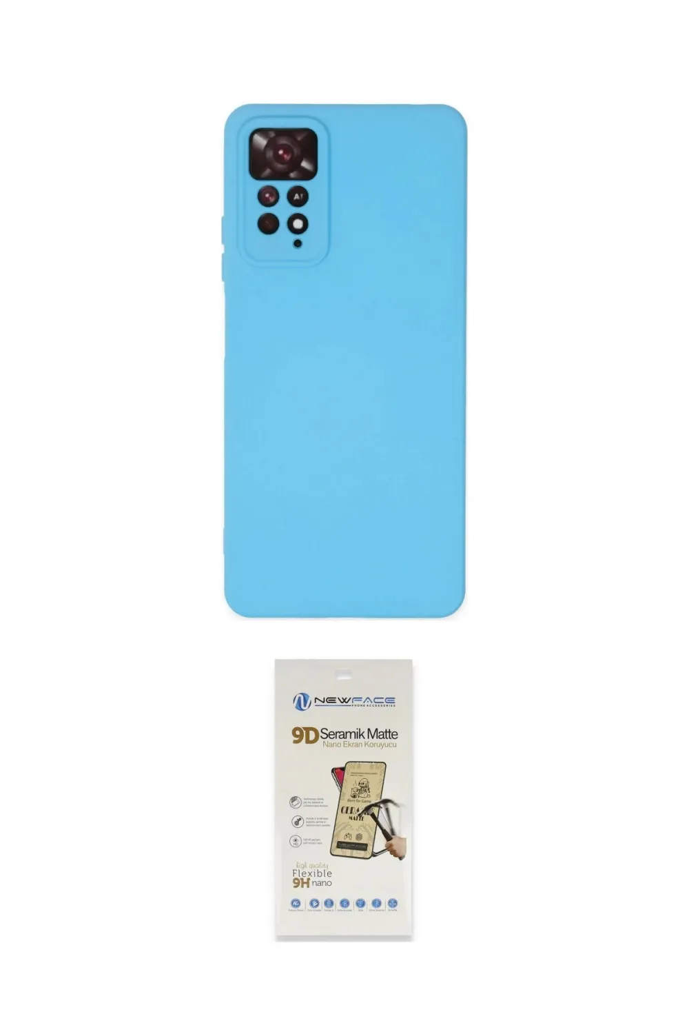 ieg™ Redmi Note 11 Pro Kılıf Ahenk Serisi - Siyah Mat Seramik Nano Ekran Koruyucu