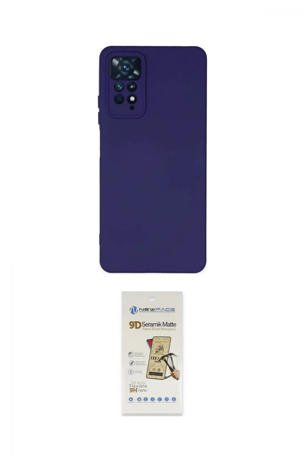 ieg™ Redmi Note 11 Pro Kılıf Ahenk Serisi - Siyah Mat Seramik Nano Ekran Koruyucu
