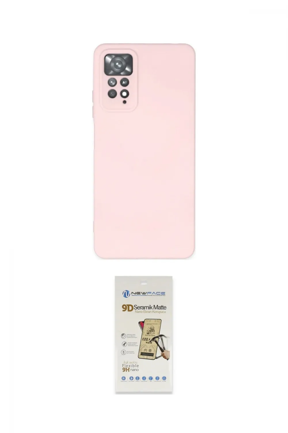 ieg™ Redmi Note 11 Pro Kılıf Ahenk Serisi - Siyah Mat Seramik Nano Ekran Koruyucu