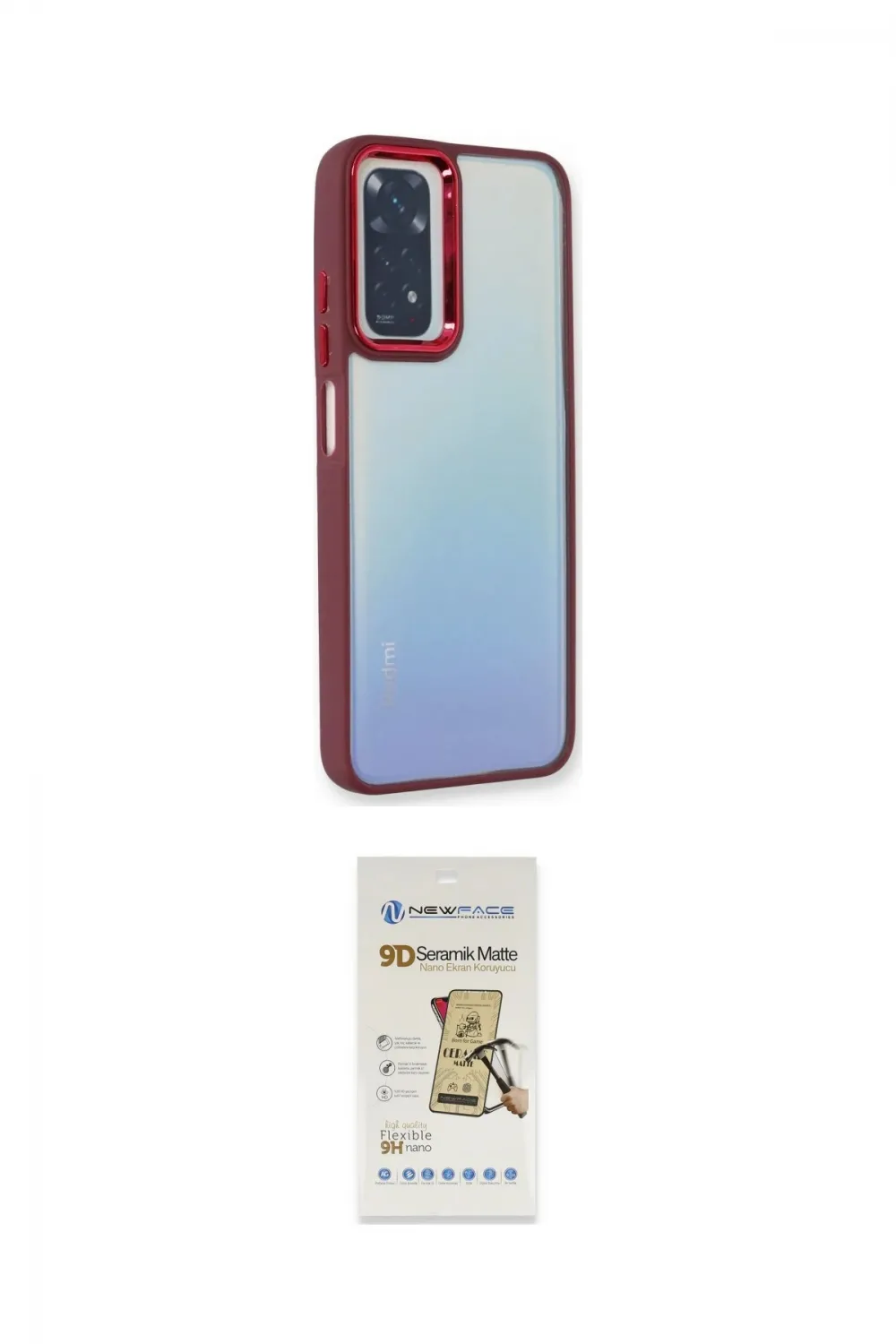 ieg™ Redmi Note 11 Pro Kılıf Eksen Doku Prime - Siyah Mat Seramik Nano Ekran Koruyucu