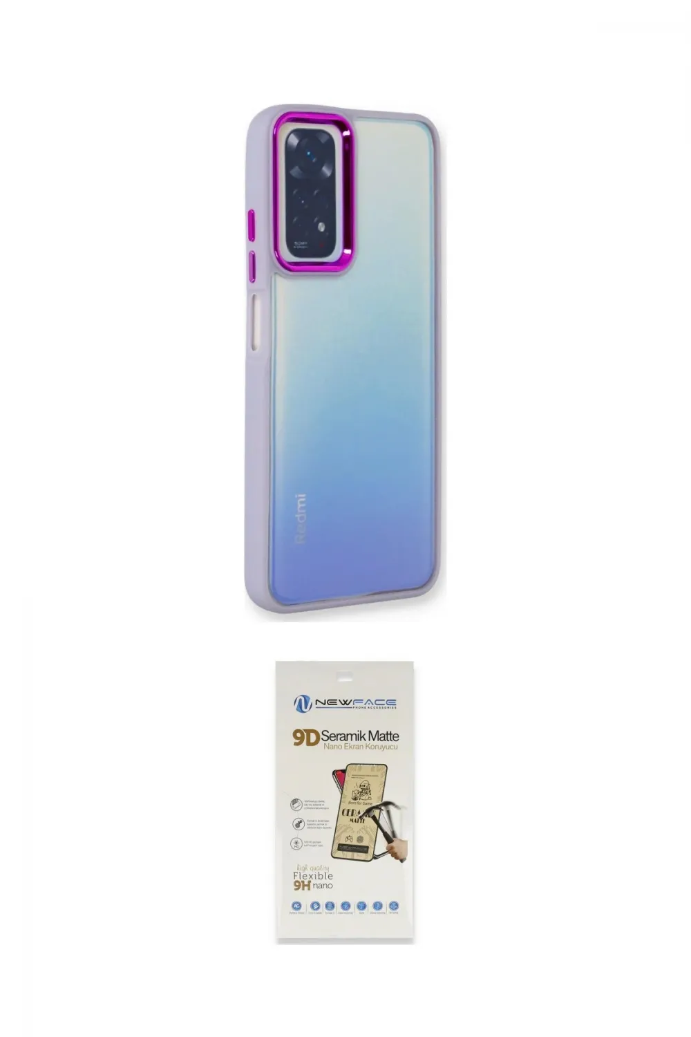 ieg™ Redmi Note 11 Pro Kılıf Eksen Doku Prime - Siyah Mat Seramik Nano Ekran Koruyucu