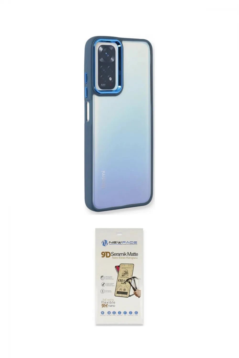 ieg™ Redmi Note 11 Pro Kılıf Eksen Doku Prime - Siyah Mat Seramik Nano Ekran Koruyucu