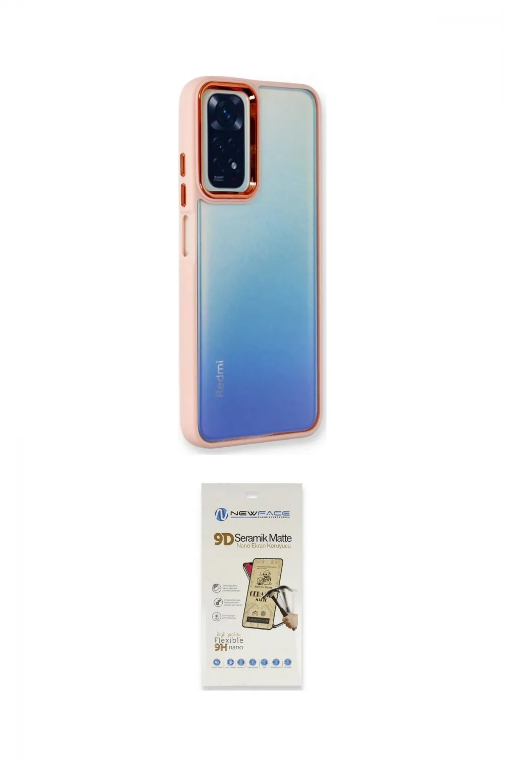 ieg™ Redmi Note 11 Pro Kılıf Eksen Doku Prime - Siyah Mat Seramik Nano Ekran Koruyucu