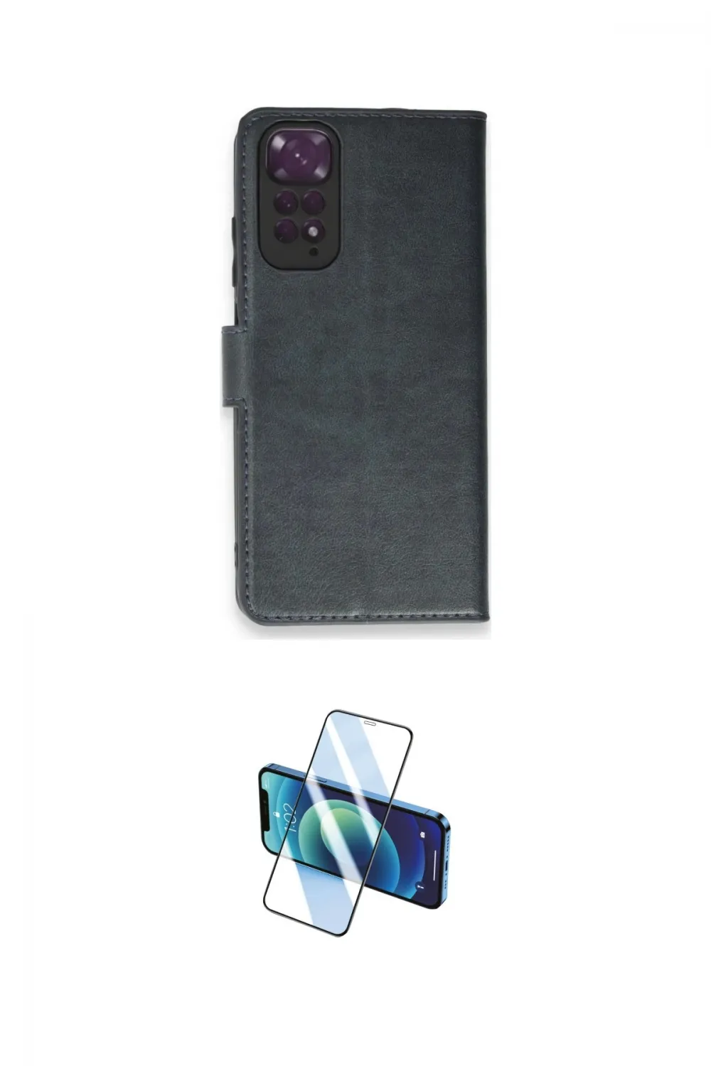 ieg™ Redmi Note 11 Pro Kılıf Siluet Işık Serisi - Siyah 3D Antistatik Seramik Nano Ekran Koruyucu