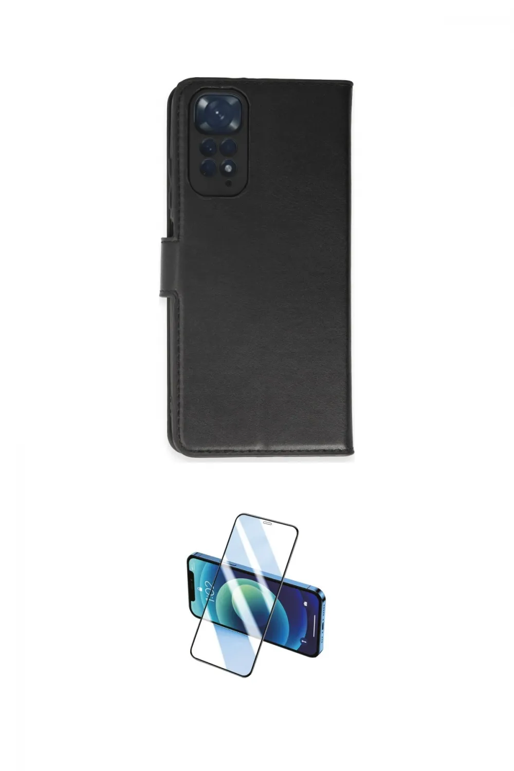 ieg™ Redmi Note 11 Pro Kılıf Siluet Işık Serisi - Siyah 3D Antistatik Seramik Nano Ekran Koruyucu
