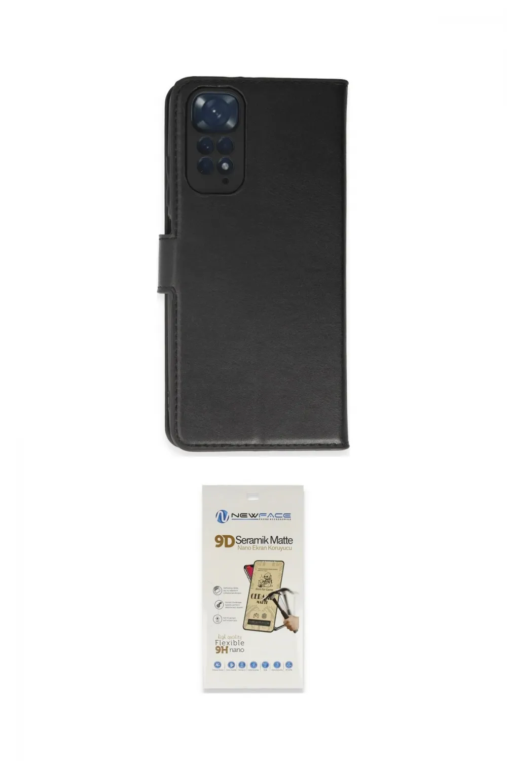 ieg™ Redmi Note 11 Pro Kılıf Siluet Işık Serisi - Siyah Mat Seramik Nano Ekran Koruyucu